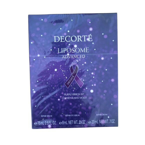 Decorte Liposome Advance Purple Ribbon Set Repair Serum Eye Cream New/Sealed - Picture 1 of 2